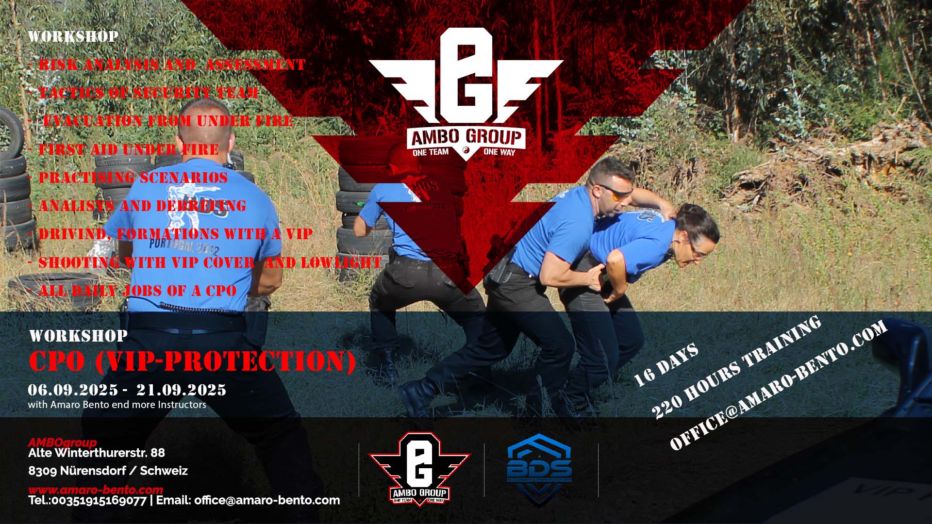 SWITZERLAND: Close Protection Operative (CPO) Course